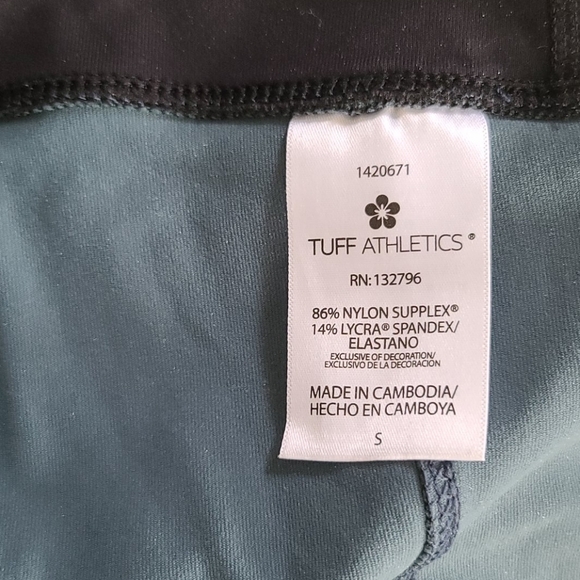 Tuff Athletics Leggings Size Small Blue Smoke - Picture 4 of 4